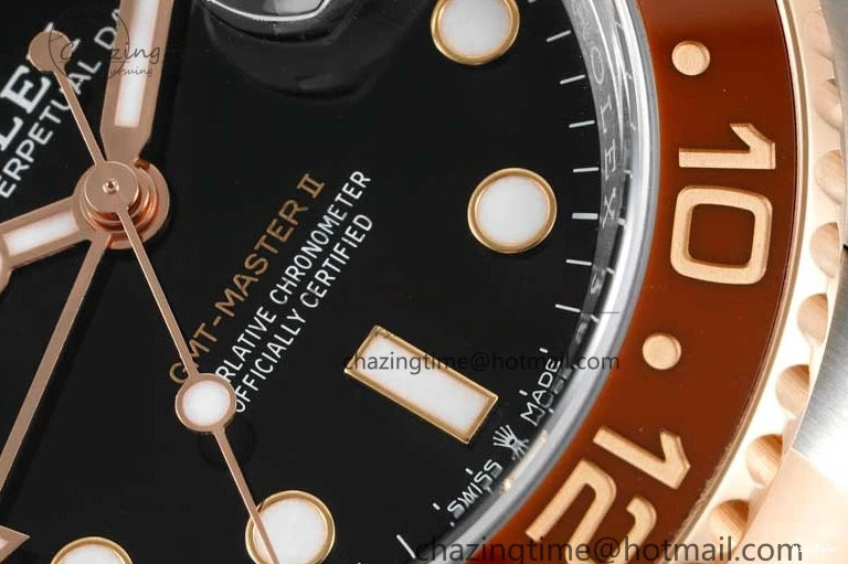 MiroTime 0420 Durable GMT-Master II 126711 CHNR Black Brown Ceramic Clean Factory 1:1 Best Edition on SS RG Bracelet VR 2108